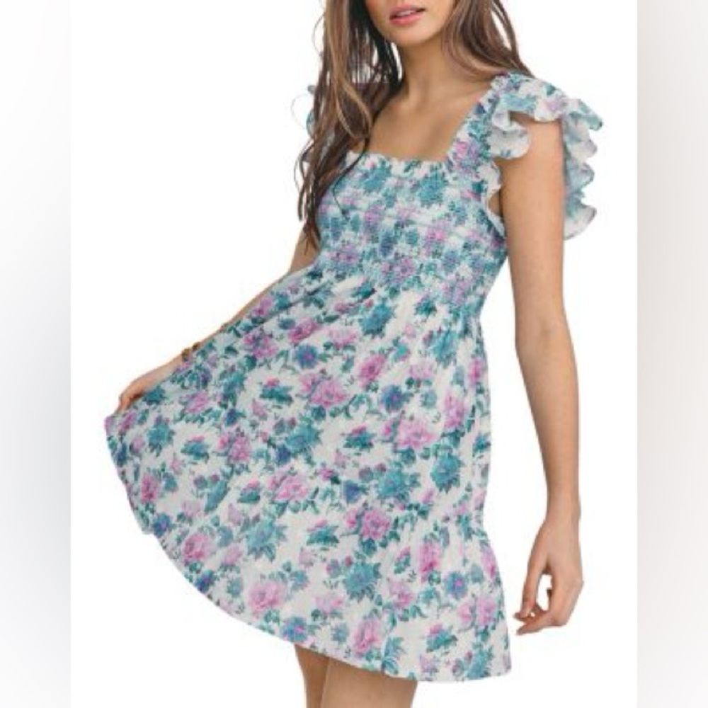 Like New! LoveShackFancy ‘Nadja’ Floral Mini Dress